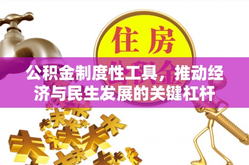 黄龙公积金制度性工具，推动经济与民生发展的关键杠杆