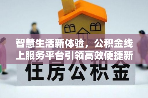 黄龙智慧生活新体验，公积金线上服务平台引领高效便捷新潮流